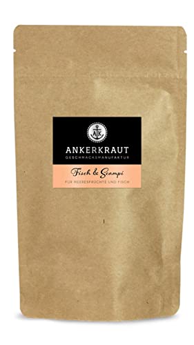 Ankerkraut Fisch & Scampi Gewürz, 130g im Beutel, Würz-Mischung für Meeresfrüchte, Leckere Zutaten in Premium Qualität, Einfach Kochen