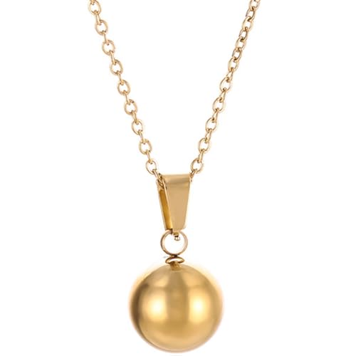 Jude Jewelers Stainless Steel Classic Plain Ball Bead Wedding Statement Pendant Necklace