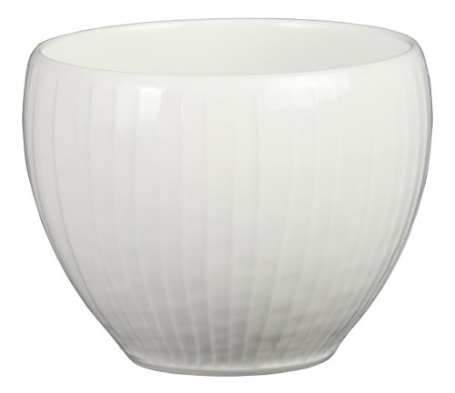 Hasami White Porcelain Grass Forest Carved Dessert Cup 44167