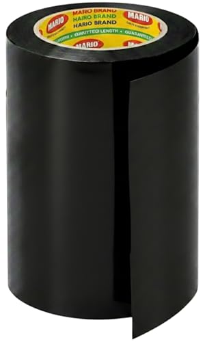 Image of Mario PVC Self-Adhesive Black Monsoon Tape - 120mm x 15M | Protection Against Water Damage & Electric Panel Insulation | Pack of 1