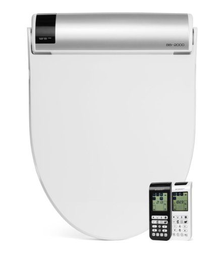 BioBidet Bliss BB2000 Elongated White Bidet Smart Toilet Seat, Premier Class, Unlimited Warm