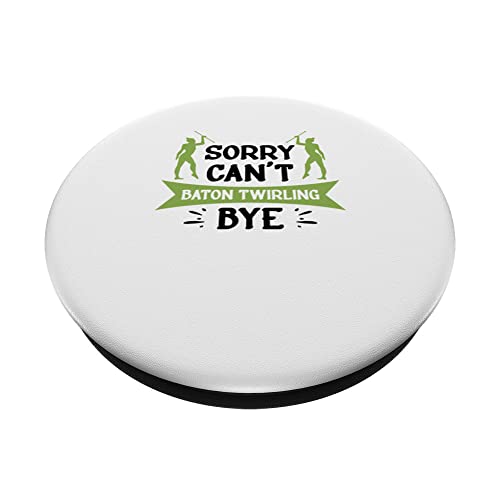 Majorette Twirler Baton Twirling PopSockets Swappable PopGrip, Black - Image 2