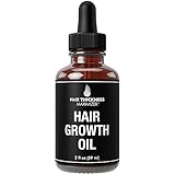 Best Organic Hair Growth Oils Guaranteed. Stop Hair Loss Now by Hair Thickness Maximizer. Best Treatment for Hair Thinning. Hair Thickening Serum with Organic Wild Black Castor, Jojoba, Argan Oil 2oz