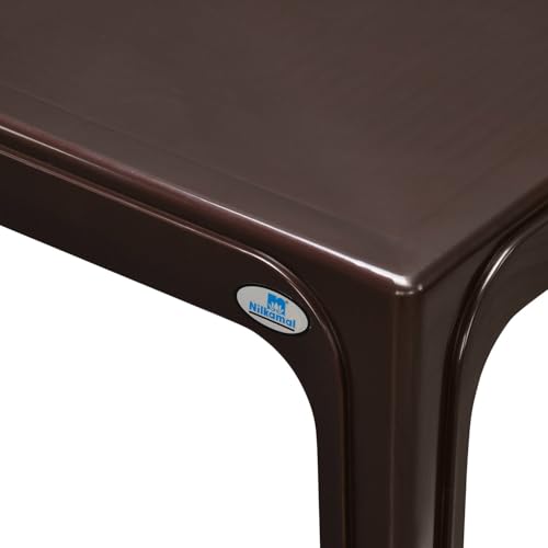 Image of Nilkamal Victor Center Table | Coffee Table | Tea Table | Teapoy for Home, Living Room, Office, Cafes | Weathered Brown