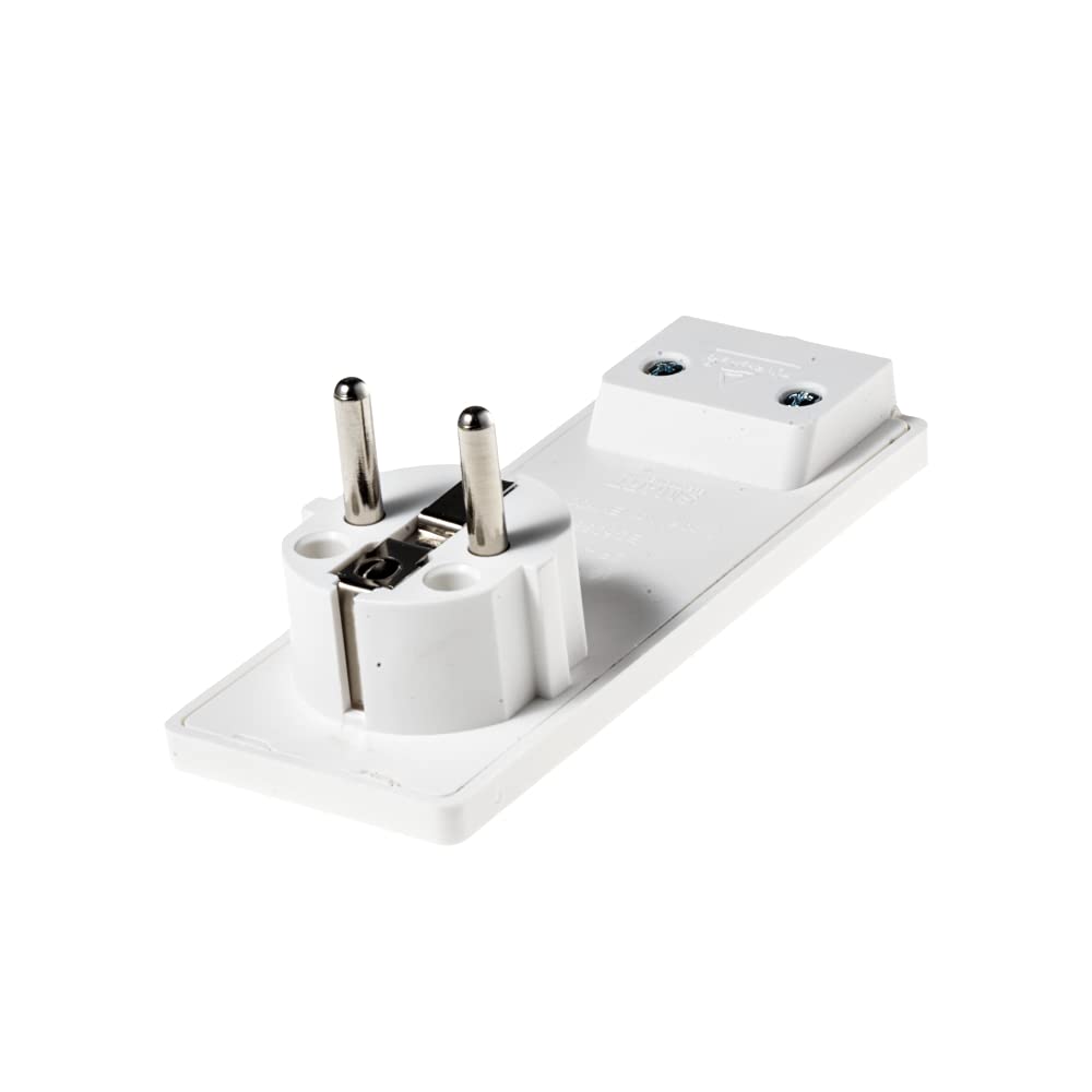 Tek-İş 529081 Yassı Fiş Topraklı Beyaz
