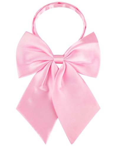 Image of AWAYTR Ladies Adjustable Pre tied Bowtie - Solid Color Bow Ties for Women