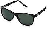 TAG HEUER 66 9382 301 541703 Oval Sunglasses, Black, 54 mm