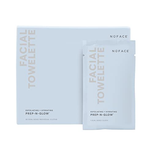 NuFACE Prep-N-Glow soin visage lingettes démaquillantes et hydratantes