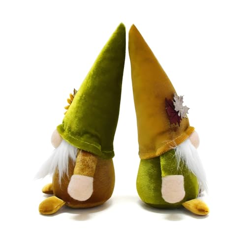 Sunflower Gnomes Plush Set of 2 Fall Gnomes for Tiered Tray Decor Fall Decorations for Home Fall Gnomes with Autumn Accents for Thanksgiving Table Decorations Fall Decor
