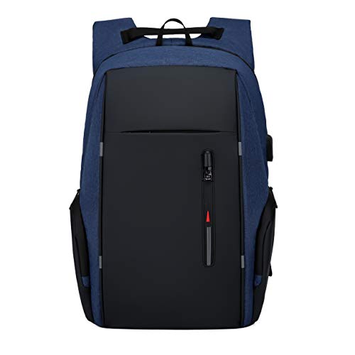 17.3Inch Laptop Backpack Work Daypack Water Repellent Travel Business Computer Backpacks with USB Charger Port (Laptop Daypack) - Main Image