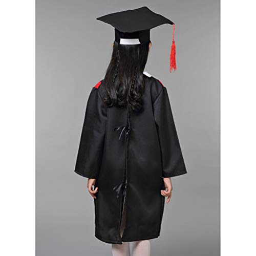 SOIMISS Crianças Tampão Da Graduação E um Vestido De Borla Conjunto para Crianças Uniformes Escolare