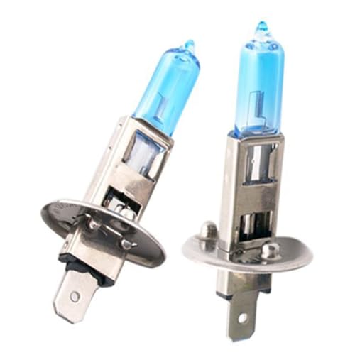 iplusmile Set of High Intensity h Xenon Gas Halogen Bulbs for Car Headlights Enhanced Clarity Safety