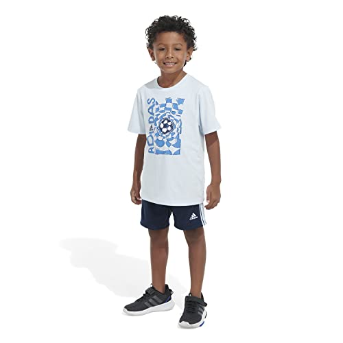 Image of adidas Baby Boy's Tee and Shorts Set (Infant)