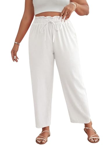 Pantalon léger grandes tailles pour le confort estival des femmes
