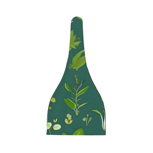 Newborn Baby Hat, Flowers and Plants Print Soft Top Knot Beanie Cap, Cute Baby Headwear for 0-6 Months Black2