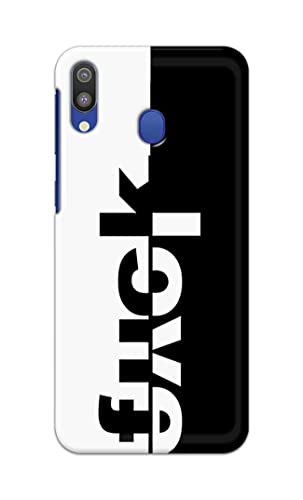 Image of PRINTFIDAA One Words Fukc Love Creative Art Innovative Wonderfull Printed Designer Hard Case for Samsung Galaxy M20, SM-M205F / DS, SM-M205FN / DS Back Cover -(e) RPM1003