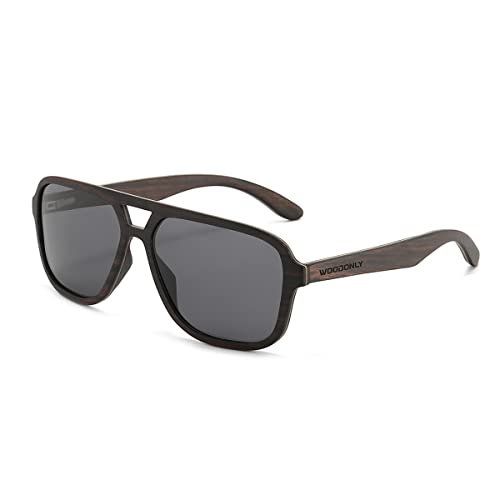 Lunettes de soleil aviateur en bois pour vos sorties plage et conduite