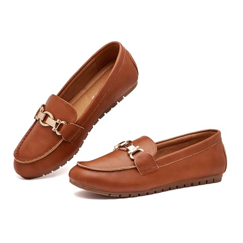 Image of VERDASCO Women's Loafers Comfort Slip-Ons Flat Work Shoes Casual Moccasins Penny Loafers Lady Dress Shoes