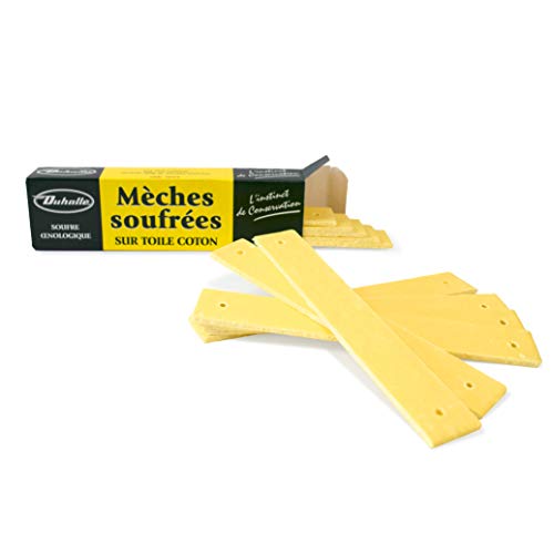 Duhalle 734 12 mèches soufrées œnologique, Jaune, 4 x 12 x 27,5 cm Cover