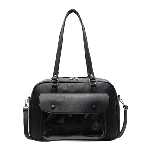 Sac à bandoulière en polyuréthane spacieux et léger pour femme