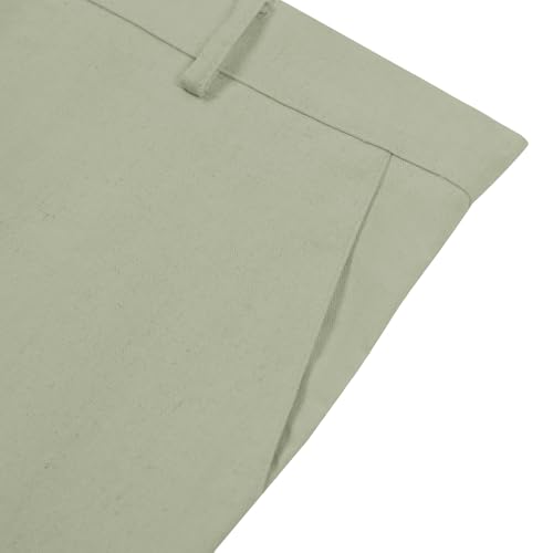 Image of Boys' Linen Pants Lightweight Flat Front Dress Pants Kids School Uniform