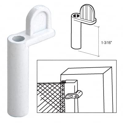 Crl White 1-3/16" Die Cast Window Screen Clips - Bulk Pack Of 100 By Cr Laurence #TOP3