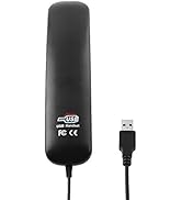 BestPlug Telefon und Fax-Zubehör Telefonhörer mit USB-Anschluss und 1,8 Meter Spiralkabel für PC ...