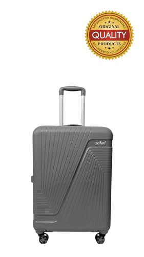 Image of Safari Zion Small Size 20 Inch Trolley Bag for Travel, Grey with 7.5 Years Warranty (Dark Grey, Small)