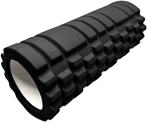 Massage Foam Roller,EVA Yoga Roller for Deep Tissue Muscle Massage Stick,Massage Trigger Point Foam Roller,Relaxation Roller,Fitness Roller, Black
