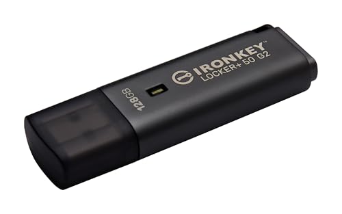 Image of Kingston Ironkey Locker+ 50 G2 128GB Encrypted USB Drive | FIPS 197 | AES-XTS Protection | Multi-Password Security | USB 3.2 Gen 1 | IKLP50G2 /128GB
