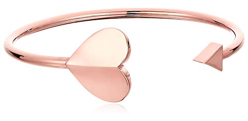 Kate Spade New York Heritage Spade Metal Spade Flex Cuff Rose Gold One Size
