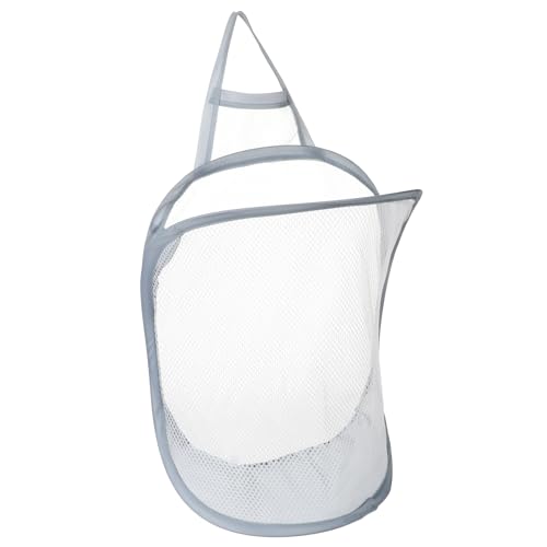 Mesh Hanging Laundry Hamper Space-Saving Laundry Bag Small Hanging Clothes Hamper Baskets Mesh Collapsible Door Laundry Hamper for Home, Hotel, Travel, Camping
