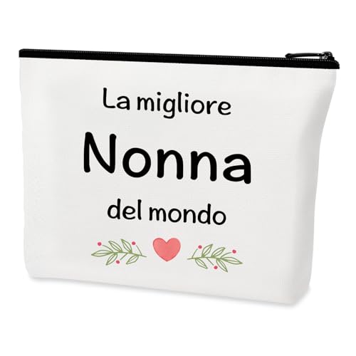 Regalo Nonna Natale Beauty Case Regalo per Nonna Regali per Nonna Dai Nipoti Pochette Trucchi Nonna Idee Compleanno Regalo Natale Festa Della Nonna Pensione Festa Della Mamma Regalo Originale Utile