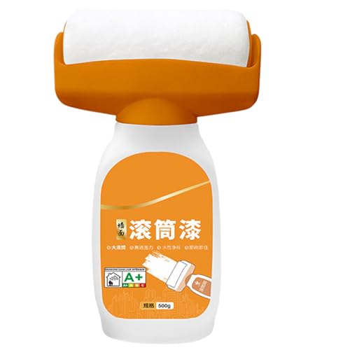 Petit rouleau de peinture au latex blanc fort : brosse polyvalente, outil de revêtement d'émulsion d'eau, application | Parfait pour la