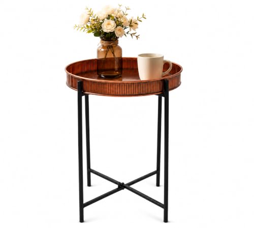 Image of Coffee Tables Modern Design Table for Living Room Side Table Tea Tray Coffee Table Home Decor (Brown)