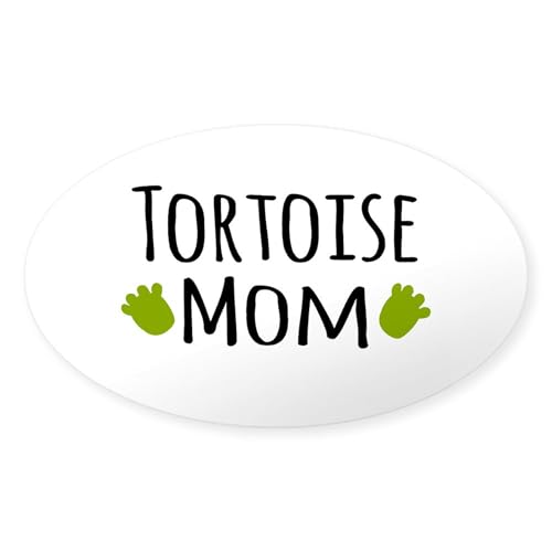 CafePress Tortoise Mom Sticker Oval Car Bumper Sticker