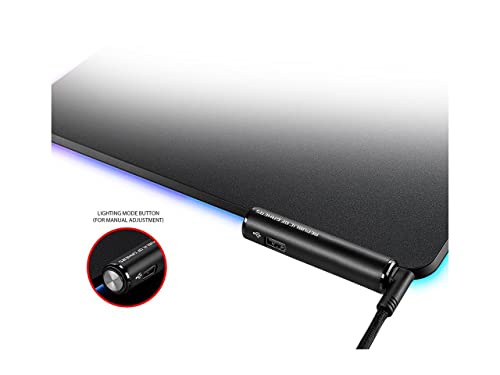 Tapis de souris vertical de jeu premium Aura Sync RGB ROG Balteus