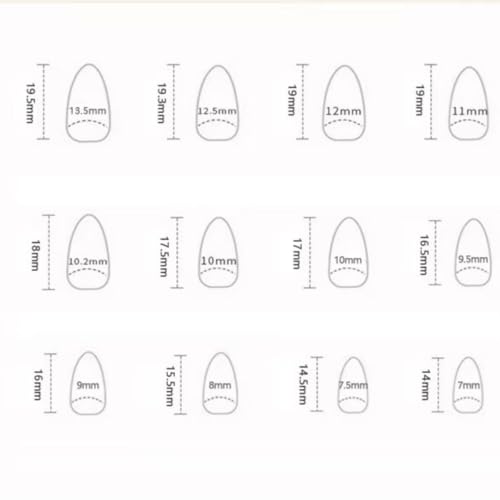 Image of Brown Press on Nails French Tip Fake Nails Medium Almond False Nail with Gold Design Fall Stick on Nail Glossy Full Cover Reusable Artificial Acrylic Flower Glue on Nails for Women Manicure 24Pcs