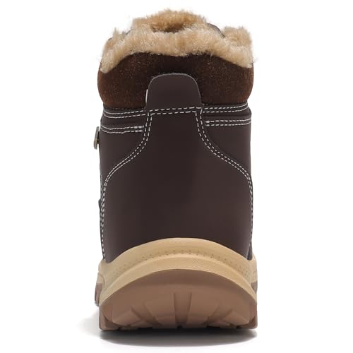 Image of TSIODFO Men Boots Winter Waterproof Outdoor Hiking Shoes Leather
