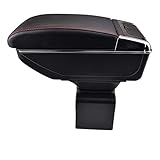 reposabrazos peugeot 307 cc 🚕 【duradero】 - Caja De Reposabrazos Para Automóvil Hecha De Abs + Cuero, Duradera Y No Fácil De Dañar, Larga Vida útil
