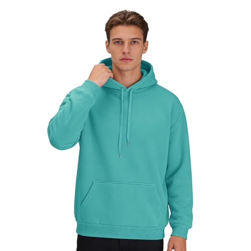 Sudadera con forro interior suave de color liso estilo deportivo holgado unisex