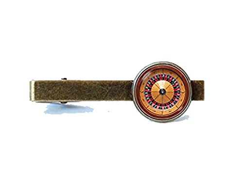 roulette tie bar wedding jewellery casino tie clip roulette tie clip groom gift casino night roulette jewelry roulette wheel gambling mensgift of love