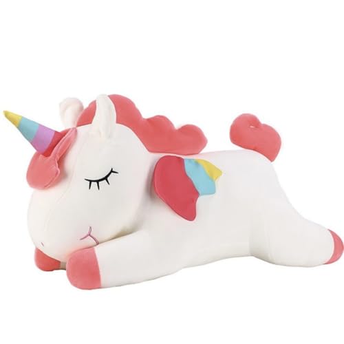 UOAO ユニコーン ぬいぐるみ ユニコーン クション 抱き枕 可愛い 柔らか手触り 動物 もこもこ 添い寝枕 面白い 気持ちいい ギフト 母の日 誕生日 プレゼント お祝い クリスマス ホワイト 60cm