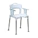 Produktbild Swift Duschstuhl mit Rücken- und Armlehnen, Blau