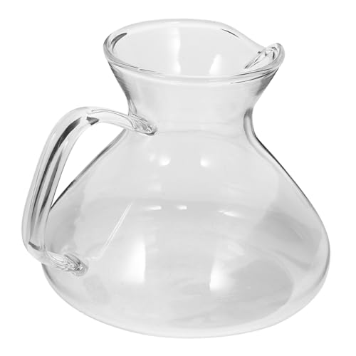 Ciieeo Clear Glass Coffee Carafe Stylish Espresso Kettle Heat Resistant Coffee Jug for Juice Milk Versatile Kitchen Accessory Easy to Clean and Store