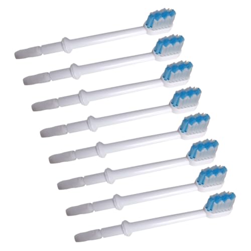 NOLITOY 1set Replacement Brush Heads for Water Toothpick Accessories Compatible with Oral Irrigators Durable Design for Cleaning Below Gumline Quantity 8pcs