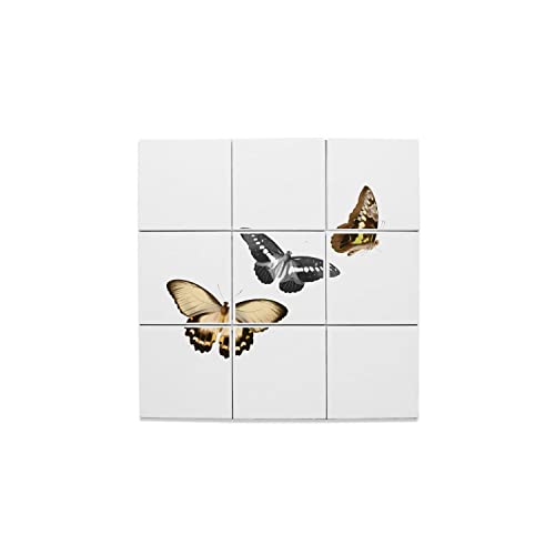 Carreaux céramique papillons 1858, illustration haut de gamme pour mur