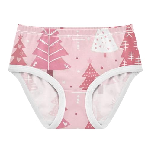 Christmas Trees Girls' Underwear Moisture Wicking Briefs Underwear for Toddler Girls in Sizes 2T,3T, 4T, 5T, 6Y and 8Y