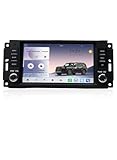 7" QLED Car Stereo Head Unit for Jeep Wrangler 2007-2018, Chrysler Dodge Ram 1500, Wireless CarPlay/Android Auto, 4GB+64GB, Bluetooth 5.0, Android 12, Plug & Play
