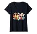 Womens Retro Groovy Granny Family Matching Mother's Day Gifts V-Neck T-Shirt